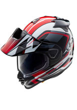 Kask adventure Arai Tour-X5 Discovery czarno-biało-czerwony