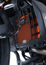 Osłona chłodnicy oleju R&G do KTM 125/200 Duke (11-) pomarańczowa