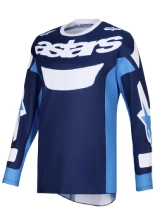 Bluza cross Alpinestars MX Racer Riway niebiesko-biała