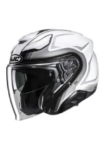 Kask otwarty HJC F31 Bask biało-szary