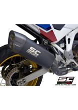 Tłumik motocyklowy SC Project czarny matowy Honda CRF 1100L Africa Twin/ Adventure Sport (20-23) [tytan+carbon]