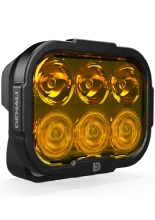 Światło drogowe Denali DL6 z technologią Datadim bursztynowe