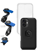Zestaw rowerowy: etui MAG na telefon iPhone 16 (magnetyczne), wodoodporny pokrowiec MAG oraz mocowanie Quad Lock