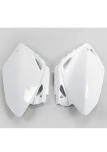Osłony boczne tylne UFO do Hondy CRF 450R (05-06) białe