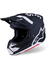 Kask enduro Alpinestars SM7 Dasher czarno-biały matowy