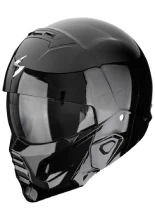 Kask modułowy Scorpion Exo-Combat II Solid czarny połysk