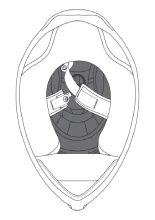 Wyściółka AGV do kasku K3 szara