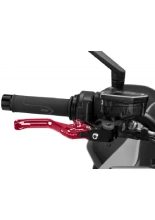 Regulowana dźwignia hamulca PUIG 4.0 Evo z zawiasem 90 stopni [superkrótka] czerwona