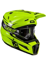 Kask enduro Leatt Moto 3.5 z goglami szaro-czarnymi-fluo