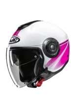 Kask otwarty HJC i40N Vision biało-różowy