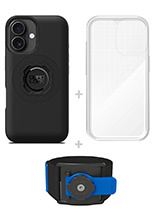Zestaw do biegania: etui MAG na telefon iPhone 16 (magnetyczne), wodoodporny pokrowiec MAG oraz opaska sportowa Quad Lock