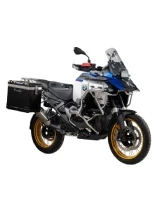 Zestaw: kufry boczne z anodowanego aluminium czarne Zega Pro + stelaże srebrne Touratech BMW R 1300 GS Adventure (24-) [poj.: 45+45l]