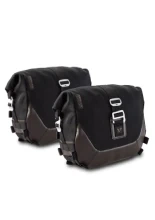 Zestaw sakw bocznych Legend Gear LC1 ze stelażami SLC SW-Motech Moto Guzzi V7 IV Special (20-)/ Stone (20-)/ Sport (25-)/ Stone Corsa (23-) czarno-brązowe [poj.:: 2 x 9,8l]