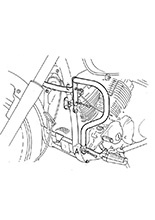 Gmol silnika Hepco&Becker do Yamaha XVS 650 Drag Star