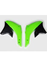Osłony chłodnicy UFO do Kawasaki KLX 450R (07-21) zielone