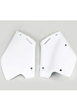 Osłony boczne UFO białe do Honda CR 125 (95-97), CR 250 (95-96)