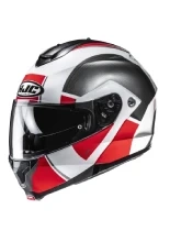 Kask szczękowy HJC C91N Jyn biało-czerwony