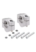 Podwyższenie kierownicy Hepco&Becker Ducati Multistrada 1000/1100 (05-09) [20 mm w górę] srebrne