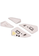 Wentylacja tylna Shoei do kasku Qwest, RJ Platinum-R biała