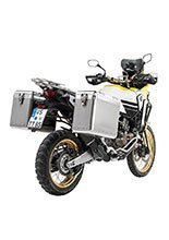 Zestaw: kufry boczne srebrne Zega Mundo + stelaże czarne Touratech Honda CRF1000L Africa Twin/CRF1000L Adventure Sports(38+45L)