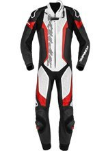 Kombinezon motocyklowy jednoczęściowy Spidi Laser Pro Perforated czarno-biało-czerwony