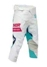 Spodnie cross dziecięce Thor Launchmode Bleach biało-niebieskie