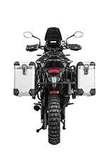 Zestaw: kufry boczne z anodowanego aluminium "And-S" Zega Pro + stelaże czarne Touratech Triumph Tiger 900 Rally / Pro / GT / GT Pro (20-) (31+38L)