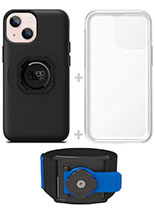 Zestaw do biegania: etui MAG na telefon iPhone 13 mini (magnetyczne) + wodoodporny pokrowiec MAG + opaska sportowa Quad Lock
