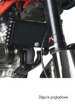 Osłona chłodnicy R&G aluminiowa do Ducati Hypermotard 1100 (12) czerwona