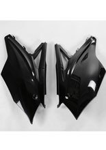 Osłony boczne tylne UFO do Kawasaki KXF 450 (16-18), KXF 250 (17-20) czarne