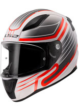 Kask integralny LS2 FF353 Rapid II Circuit biało-szaro-czerwony