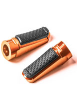 Podnóżki PUIG Sport z gumą (pomarańczowe)