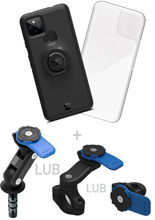 Zestaw na motocykl: etui na telefon Google Pixel 4a (5G) + wodoodporny pokrowiec + mocowanie Quad Lock