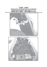 Adapter do montażu stelaża bocznego bez stelaża centralnego Kappa Suzuki GSX-S 1000 (15-)/ F (15-20)