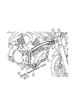 Gmol silnika Hepco&Becker do Yamaha BT 1100 Bulldog