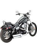 Tłumiki Vance & Hines Twin Slash chrom do Harley Davidson FXDF (08-17), FXDWG (10-17)