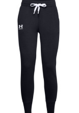 Spodnie damskie UNDER ARMOUR Rival Fleece Joggers czarne