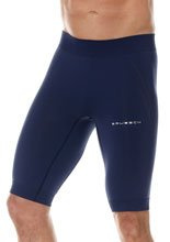 Legginsy krótkie Brubeck Running Force granatowe