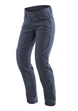 Damskie spodnie motocyklowe tekstylne Dainese Casual Slim Lady Tex niebieskie