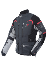 Kurtka motocyklowa tekstylna Rukka Rimo-R szaro-czerwona