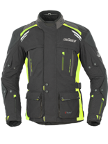 Kurtka motocyklowa tekstylna Büse Highland czarno-neonowa