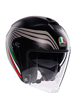 Kask otwarty AGV Irides Bologna czarno-szary matowy
