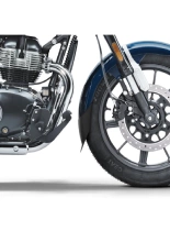 Przedłużenie błotnika motocyklowego przedniego PUIG Royal Enfield Super Meteor 650 (23-) czarne, matowe