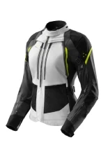 Kurtka motocyklowa damska tekstylna Rebelhorn Hardy 3.0 czarno-szaro-żółta