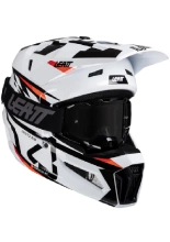 Kask enduro Leatt Moto 3.5 V25 z goglami czarno-szarymi