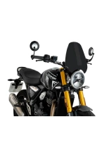 Szyba motocyklowa sportowa PUIG New Generation Triumph Scrambler 400X (24-)/ Triumph Speed 400 (24-) czarna matowa
