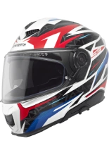 Kask integralny Schuberth S3 Thunder czarno-czerowono-niebieski połysk