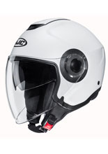 Kask otwarty HJC i40N Solid biały połysk