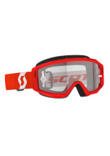 Gogle motocyklowe Scott Primal Clear czerwono-białe