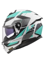 Kask integralny LS2 FF808 Stream II Road biało-niebiesko-szary matowy